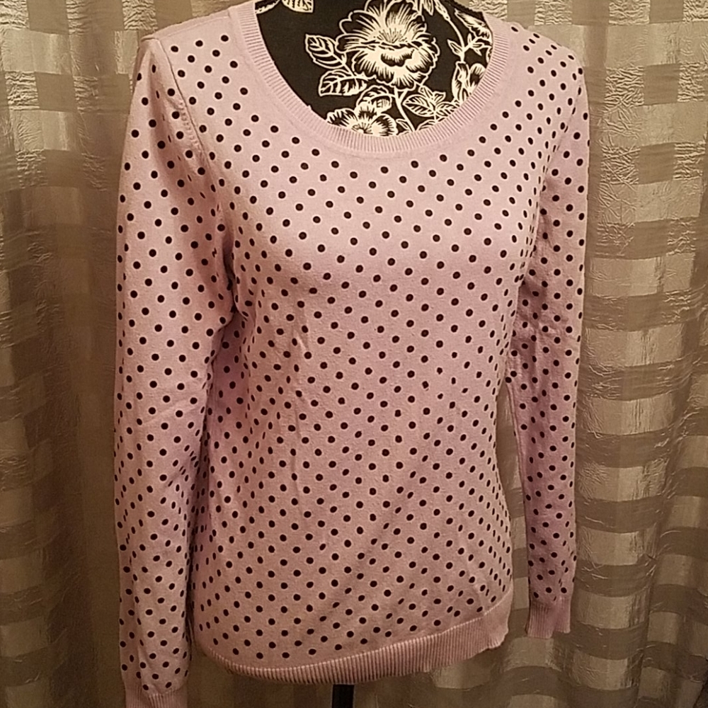 INC polka dots sweater